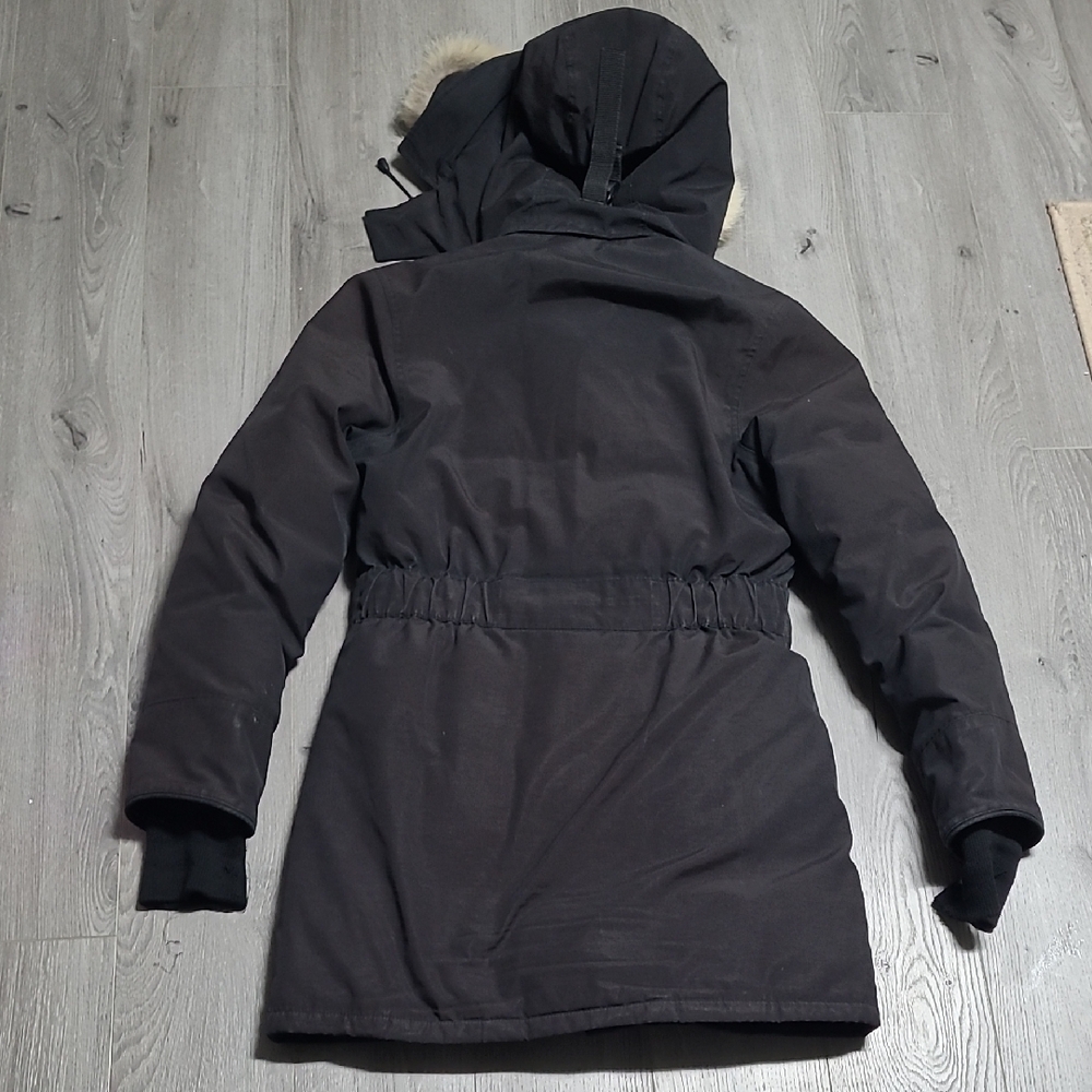 Canada Goose Black Parka with Fur Trim - Picture 8 of 16